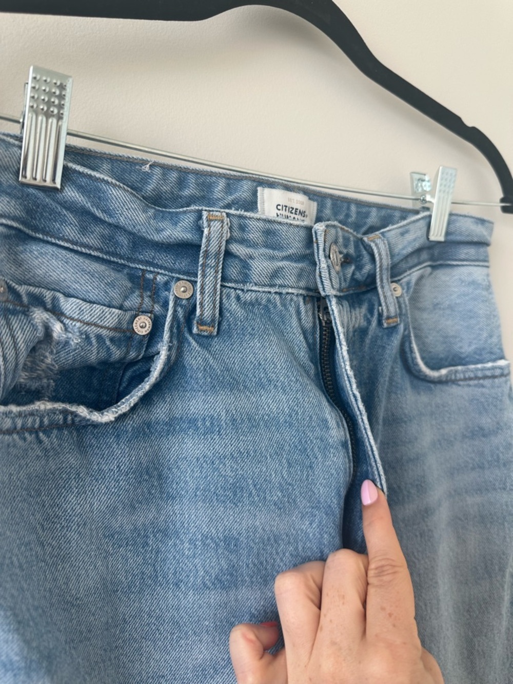 Citizens Of Humanity Zurie Jeans Straight Leg Light Wash High Rise Size 27 - Picture 6 of 16